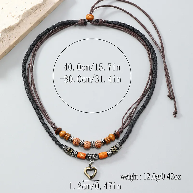 CHRROTA Leather Necklaces Unisex-1