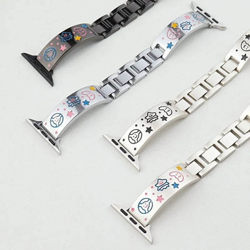 CHRROTA Apple S9/S10 All Compatibility Watch Band Metal-3