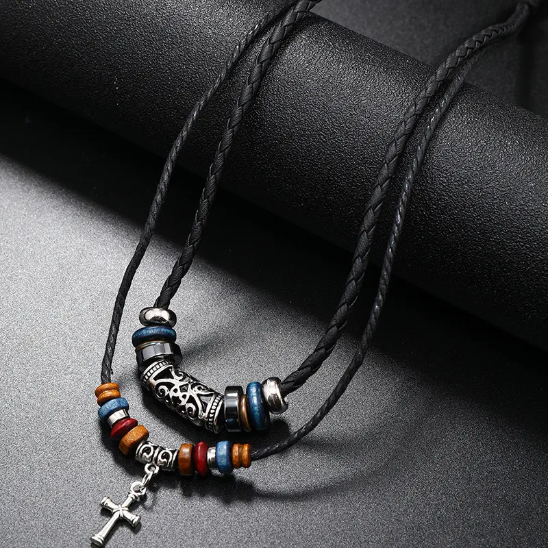 CHRROTA Leather Necklaces Unisex-2