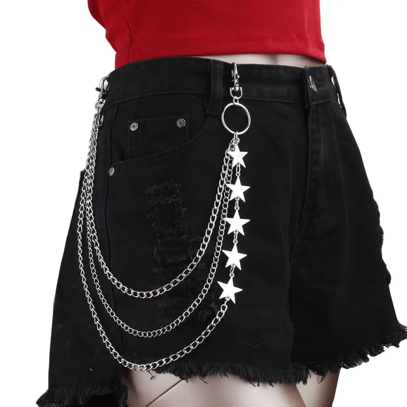 CHRROTA Metal Pants Chains Unisex-4