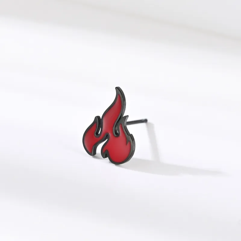ZWU Titanium Steel Stud Earrings Unisex-3