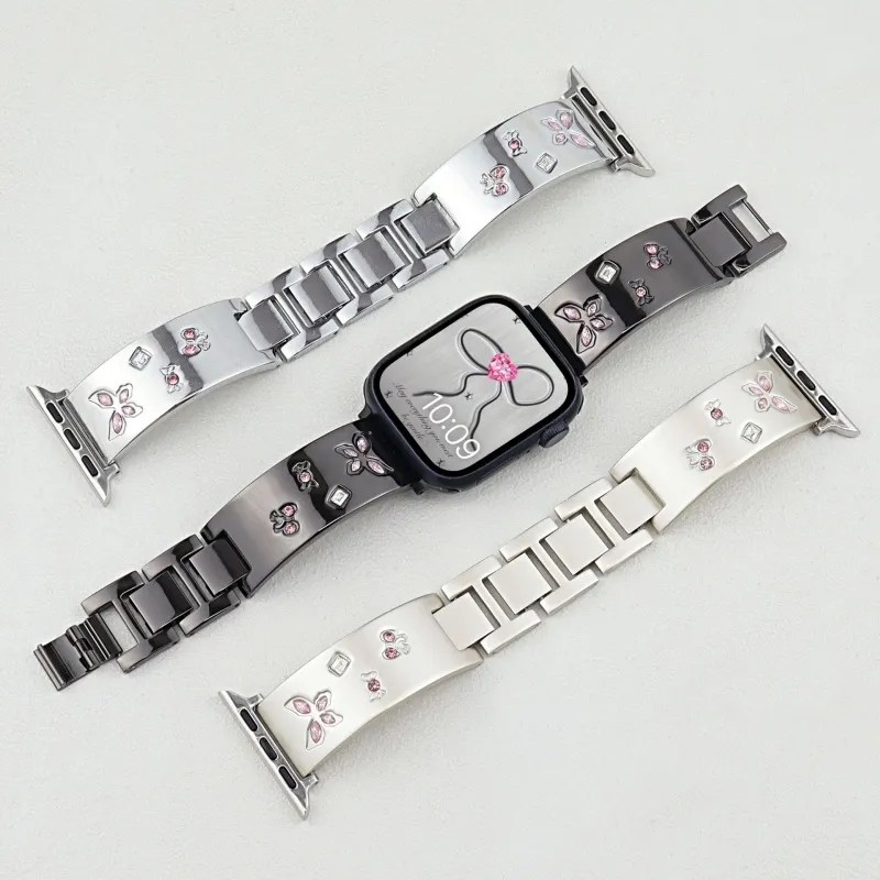 CHRROTA Watch Band Apple Compatibility Metal-6