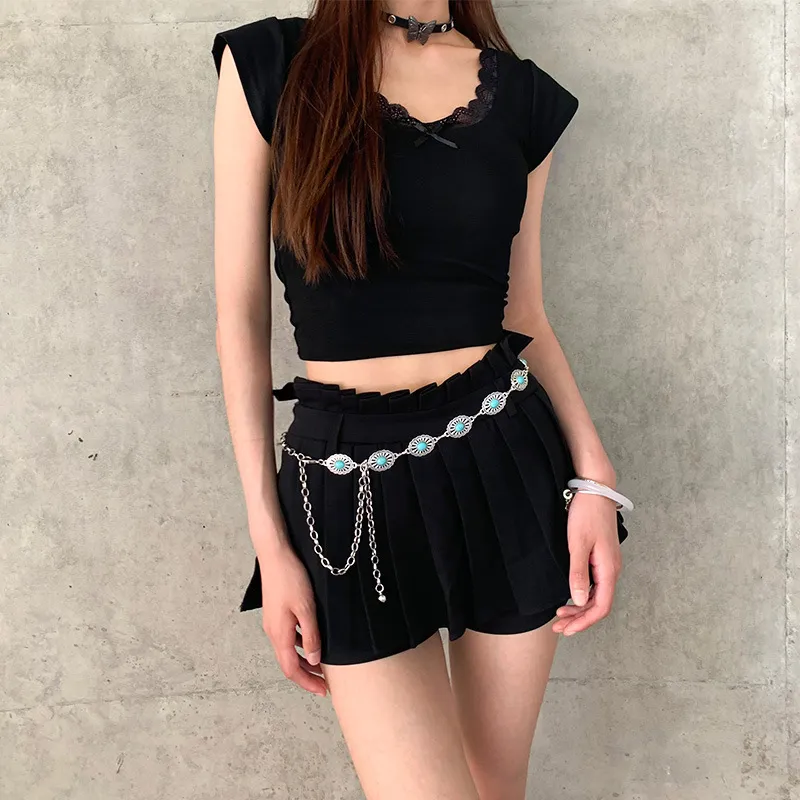 CHRROTA Alloy Pants Chains Women's-3