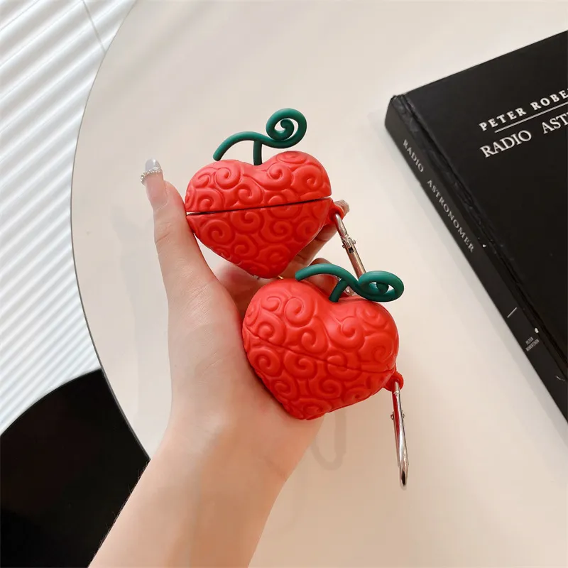 CHRROTA Compatibility With Samsung Buds 2 Pro Silicone Cartoon Fruit Impact Resistant Headphone Case Headphone Cases-1