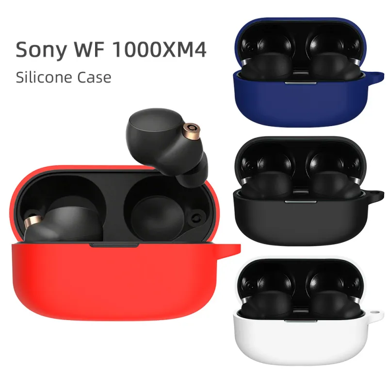 CHRROTA Compatibility Sony WF 1000 XM4 Silicone Headphone Protective Case Impact Resistant Dust Resistant-1