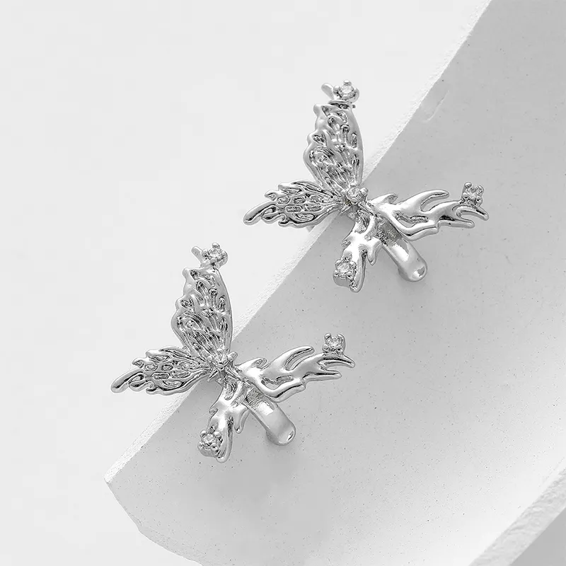 CHRROTA Copper Clip On Earrings Women's-1