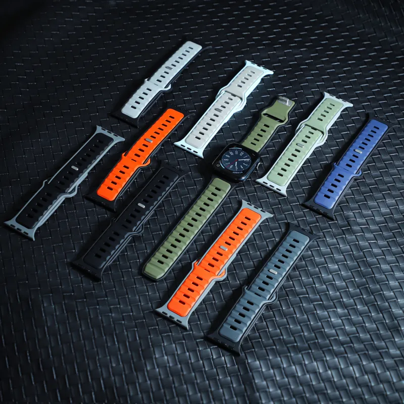 CHRROTA Watch Band Apple Compatibility Silicone Material-18