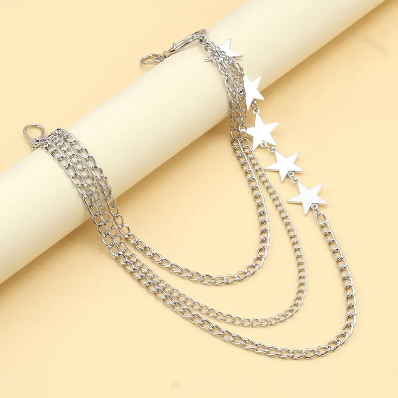 CHRROTA Metal Pants Chains Unisex-2