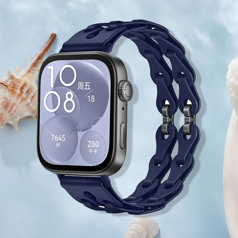 CHRROTA Watch Band Huawei Compatibility Silicone Material-8