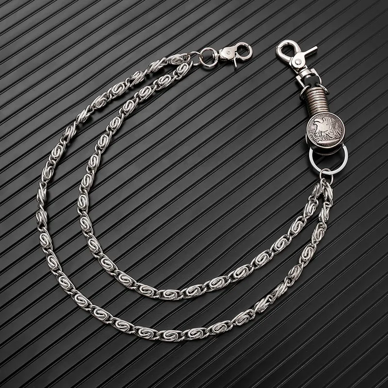 CHRROTA Metal Pants Chains Men's-1