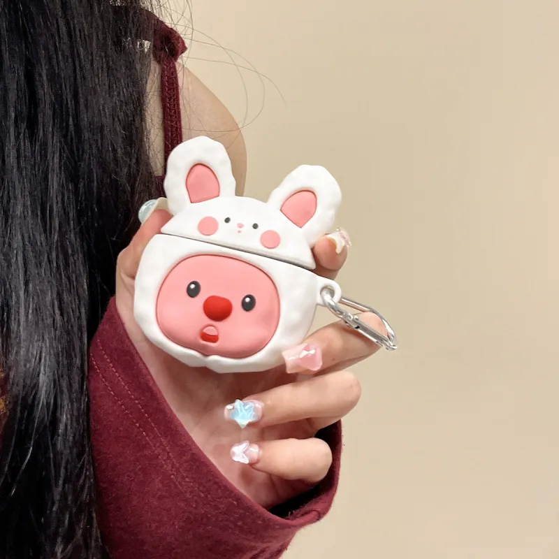 CHRROTA Compatible With Huawei FreeBuds 5i/4i/4E Silicone Bluetooth Headset Case Cartoon Protective Case-1