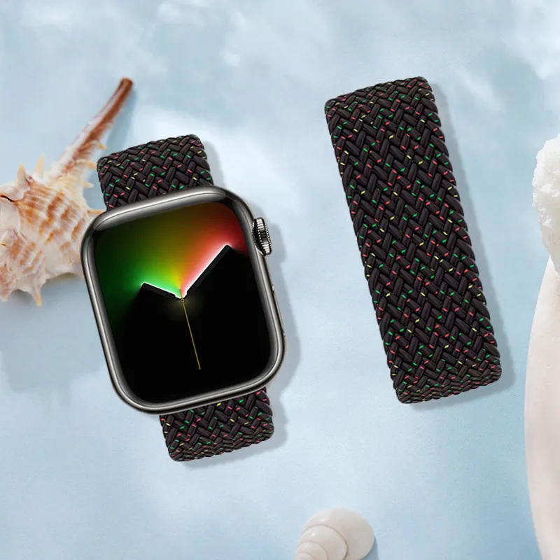 CHRROTA Apple S9/S10 All Compatibility Watch Band Nylon Material-3