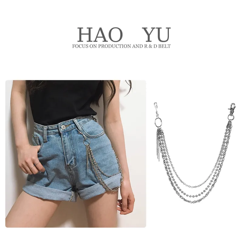 CHRROTA Metal Pants Chains Unisex-1