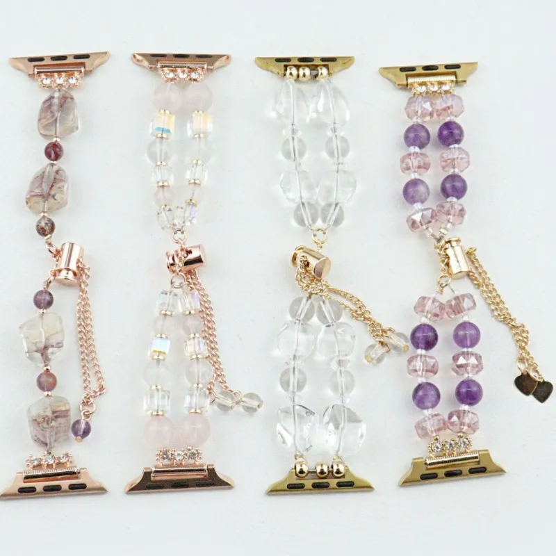 CHRROTA Watch Band Apple Compatibility Crystal Material-10