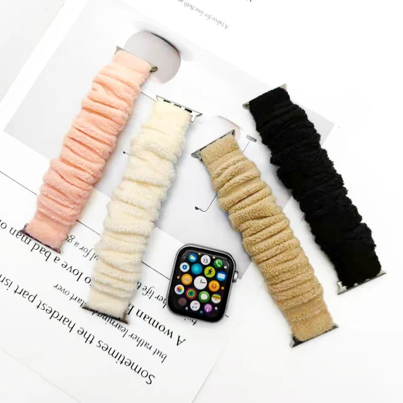 CHRROTA All Compatibility Watch Band 45mm Plush Material-2