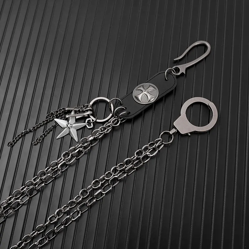 CHRROTA Metal Pants Chains Unisex-3
