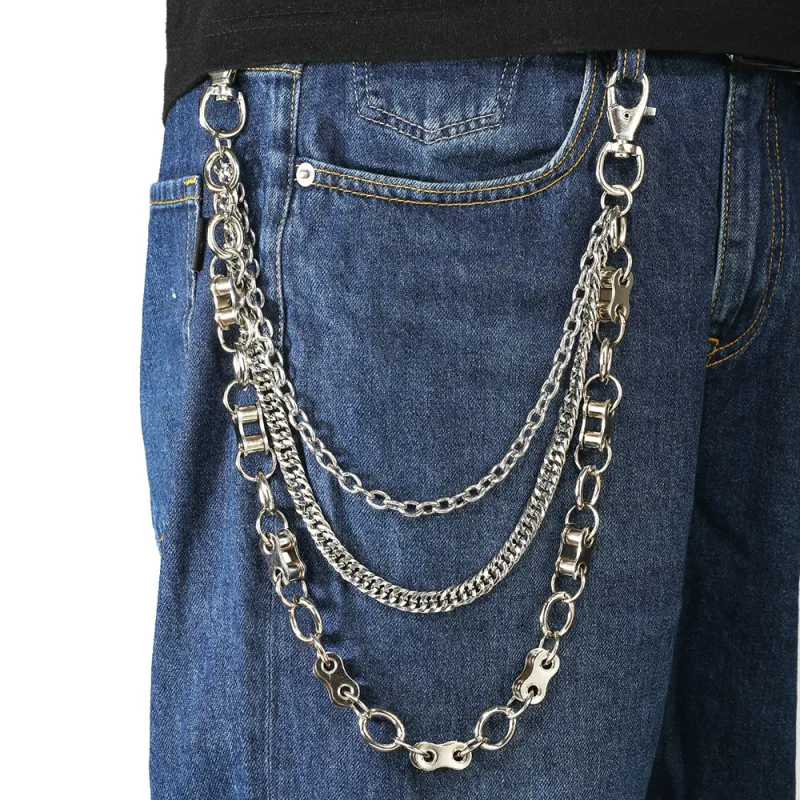 CHRROTA Metal Pants Chains Unisex-4