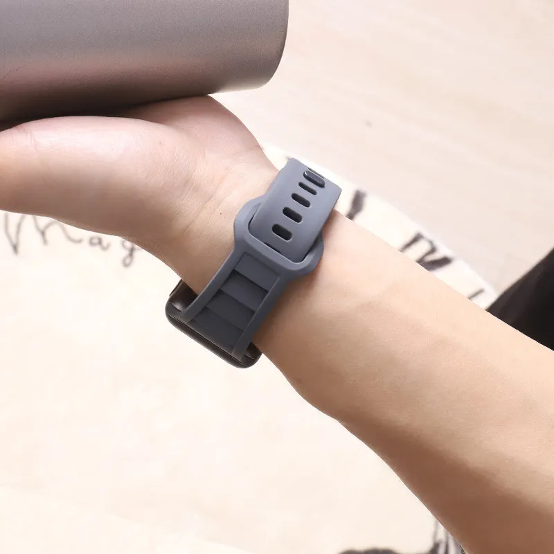 CHRROTA Watch Band Apple Compatibility Silicone Material-3