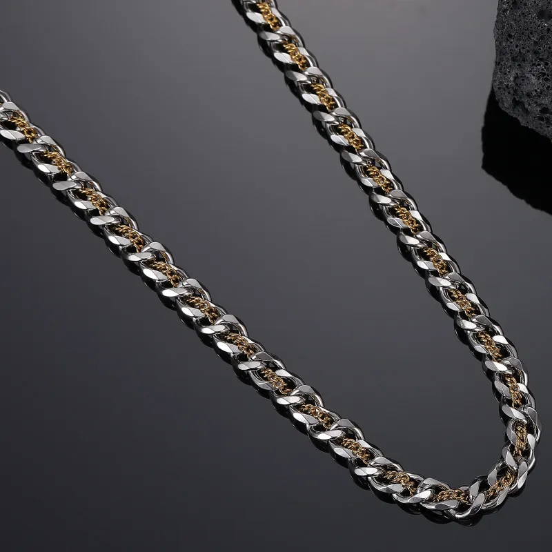 TRUE ME Titanium Steel Necklaces Unisex-5