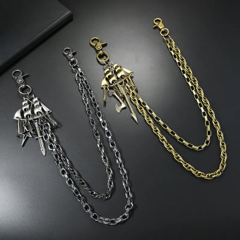 CHRROTA Metal Pants Chains Kids'-1