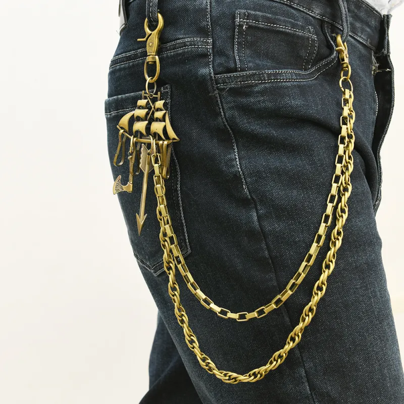 CHRROTA Metal Pants Chains Kids'-3