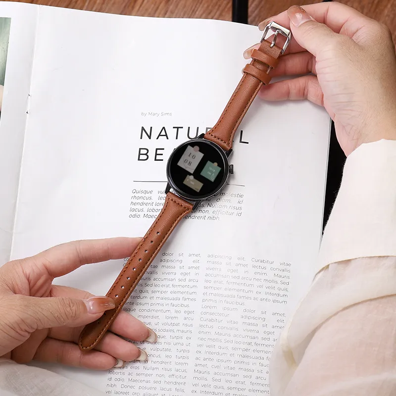CHRROTA Huawei GT/GT2 All Compatibility Watch Band 20/22mm Interface Microfiber Leather-6