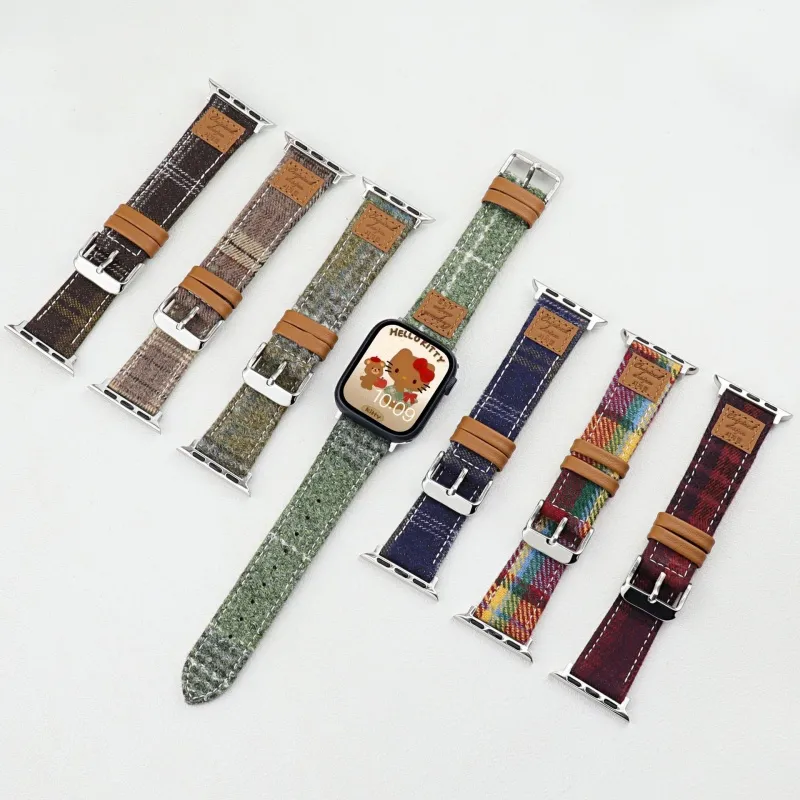 CHRROTA Watch Band Compatible With All Devices 46mm Leather-1