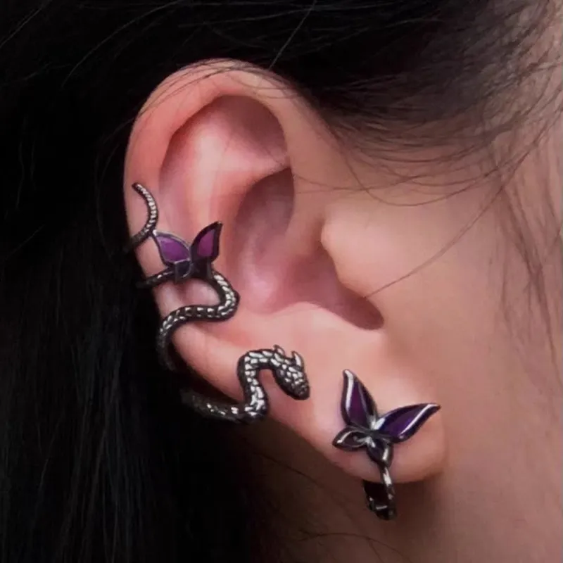CHRROTA Alloy Stud Earrings Women's-3