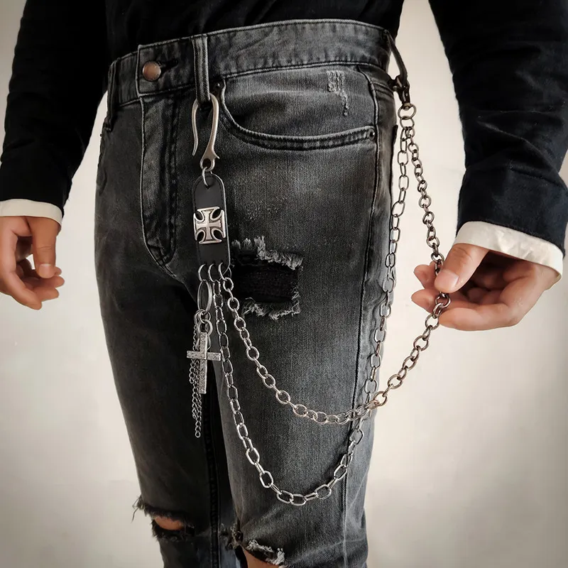 CHRROTA Metal Pants Chains Unisex-2