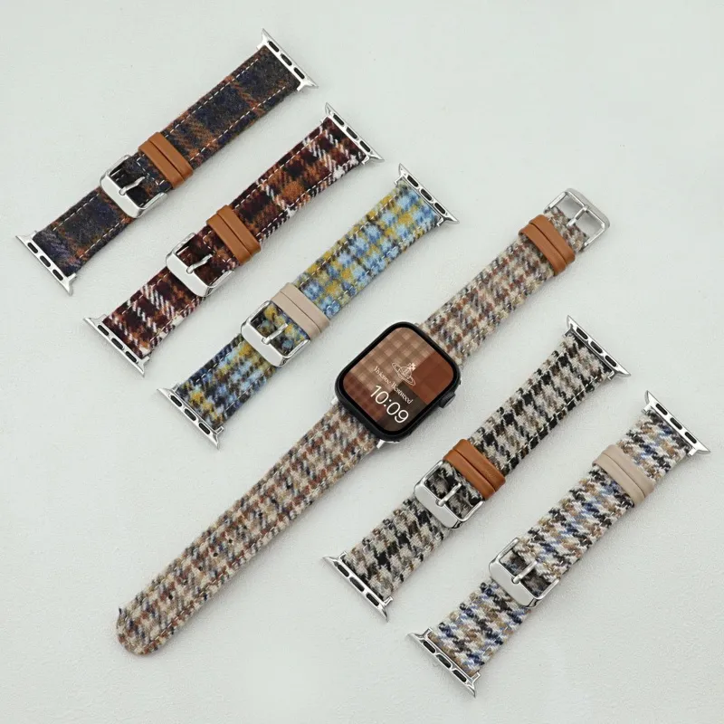 CHRROTA Watch Band Compatible With All Devices 49mm Woolen Material-2