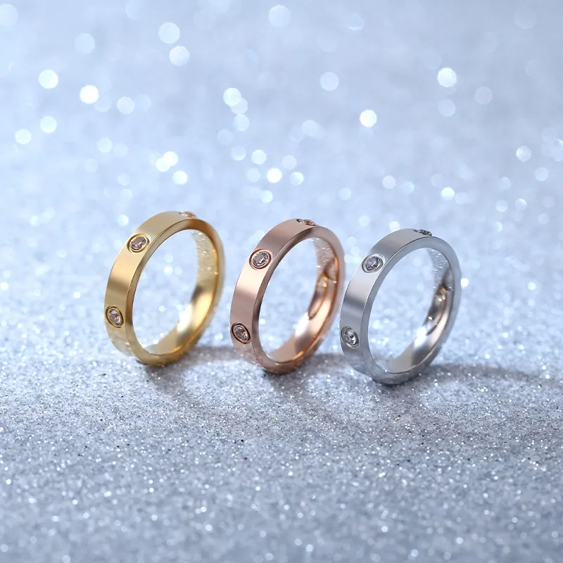 CHRROTA Titanium Steel Rings Unisex-2