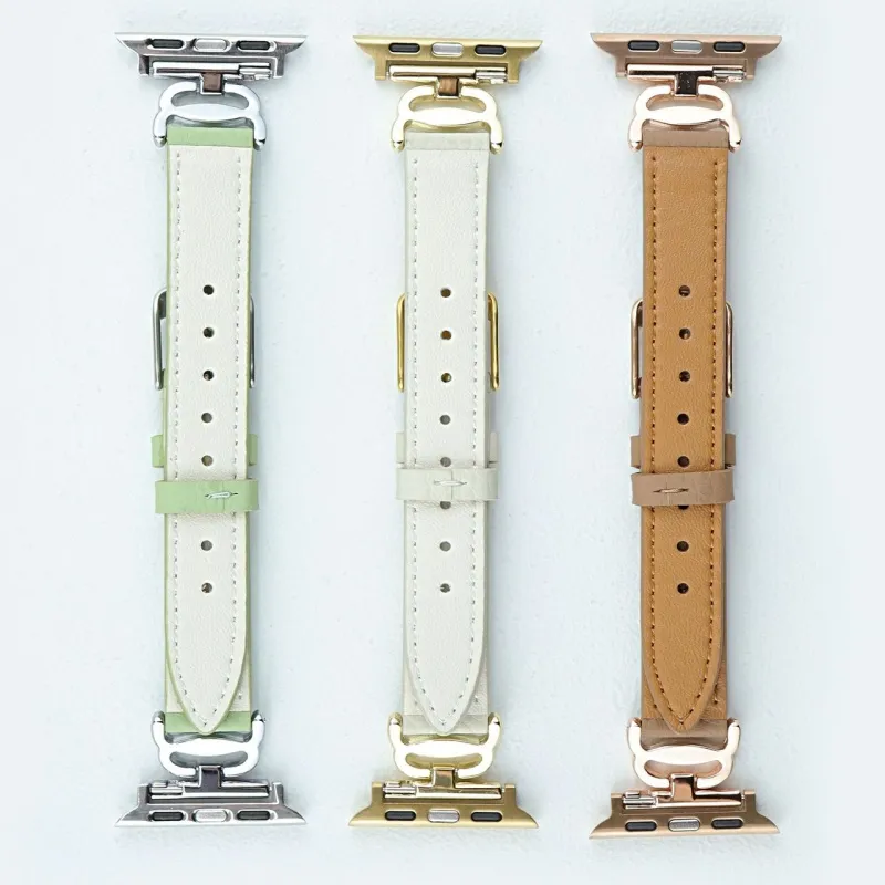 CHRROTA Watch Band Apple Compatibility Leather-5