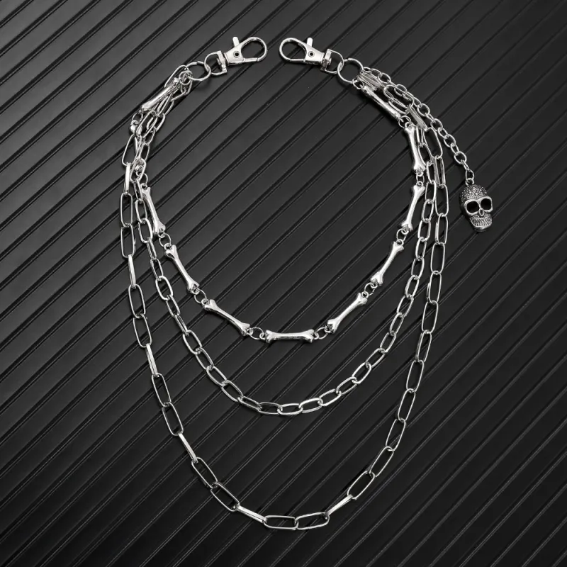 CHRROTA Metal Pants Chains Unisex-1