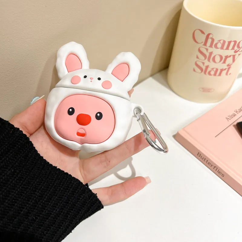 CHRROTA Compatible With Huawei FreeBuds 5i/4i/4E Silicone Bluetooth Headset Case Cartoon Protective Case-4
