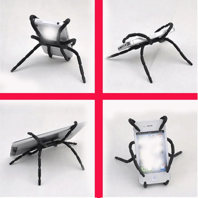 CHRROTA Creative Bendable Spider Lazy Phone Stand Cell Phone Holder Floor-2