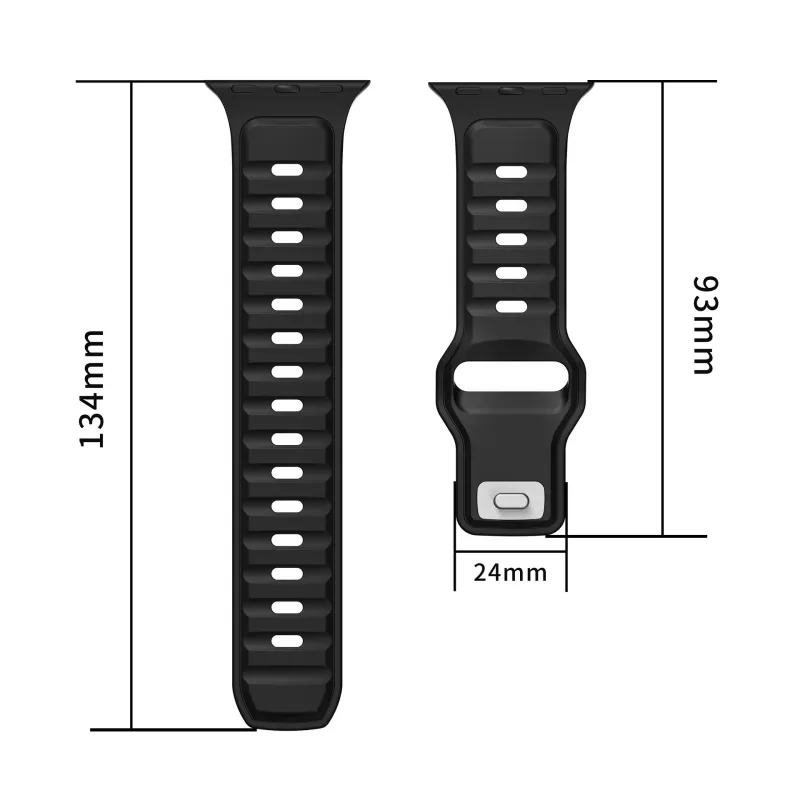 CHRROTA Watch Band Apple Compatibility Silicone Material-3