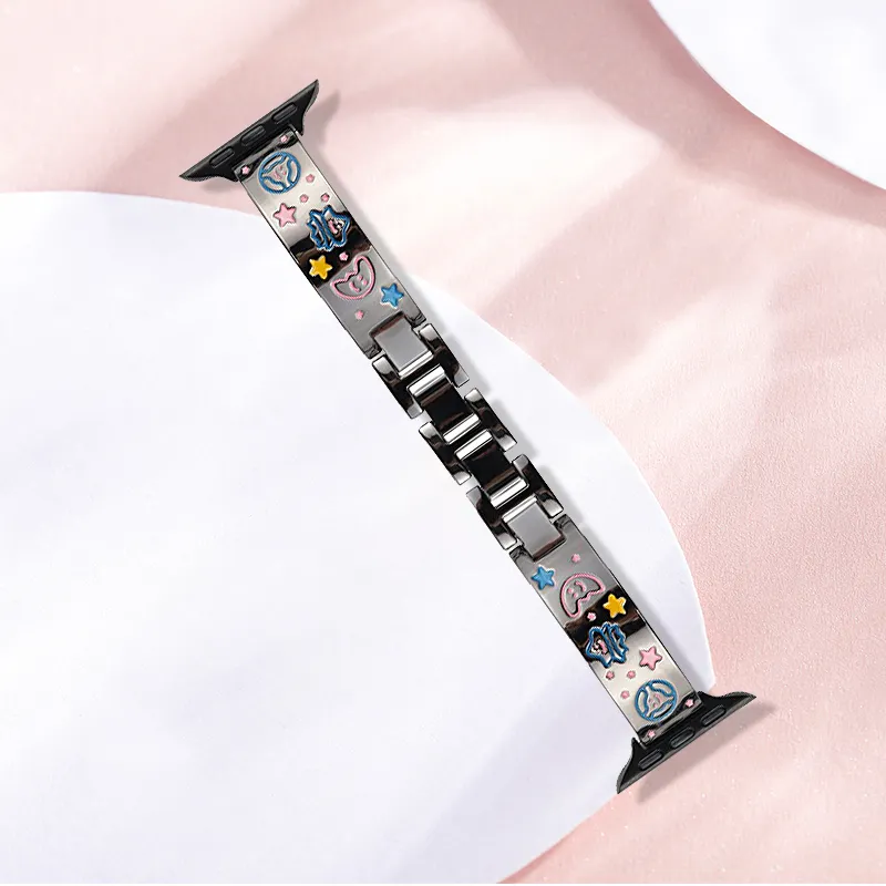 CHRROTA Apple S9/S10 All Compatibility Watch Band Metal-5