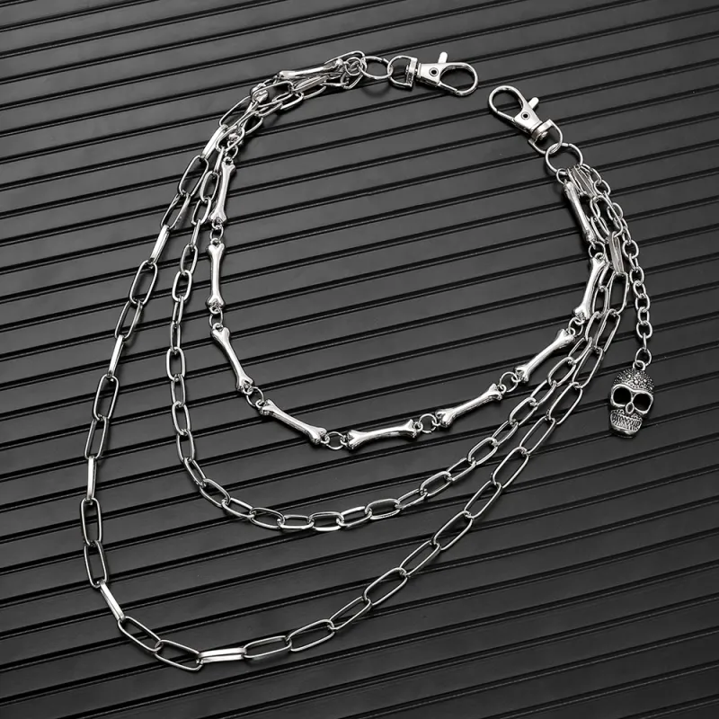 CHRROTA Metal Pants Chains Unisex-2