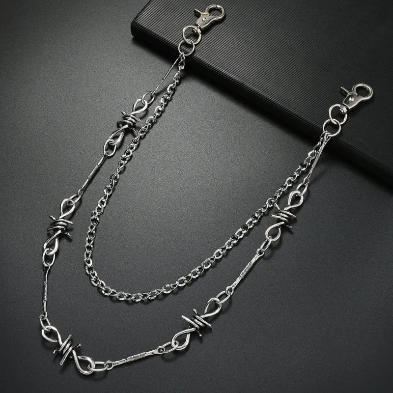 CHRROTA Metal Pants Chains Unisex-2