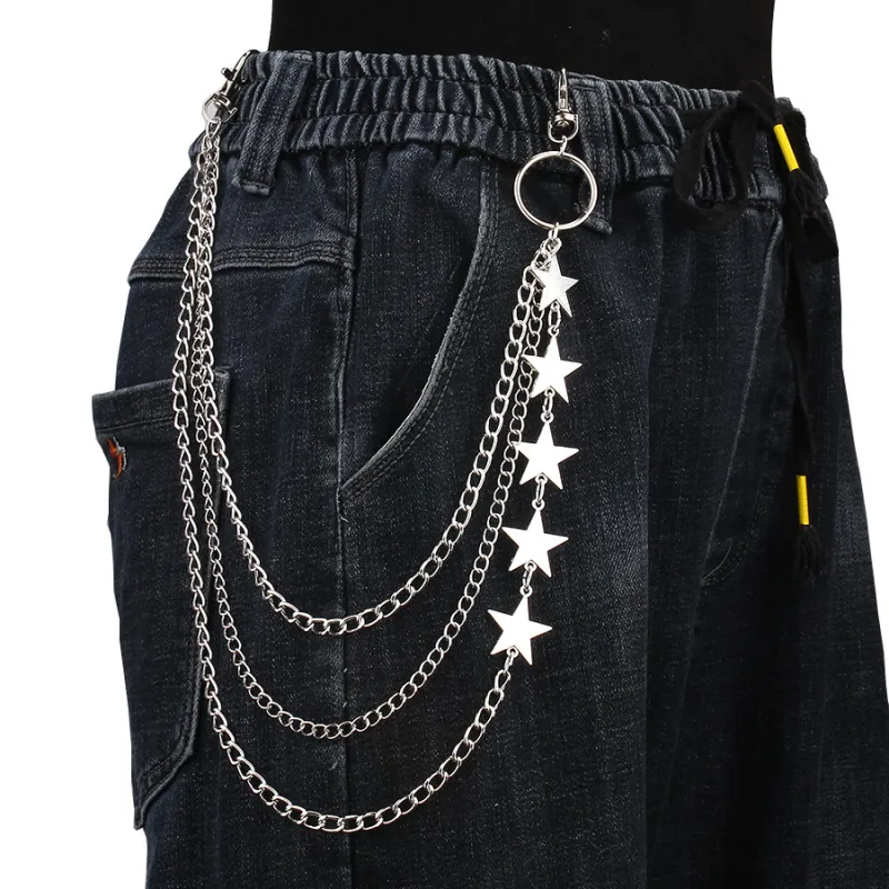 CHRROTA Metal Pants Chains Unisex-3