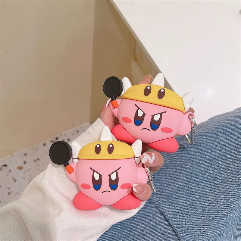 CHRROTA Compatibility With Huawei FreeBuds Pro3/Pro4 Silicone Kirby Protective Case Cartoon Soft Shell Headphone Cases-2