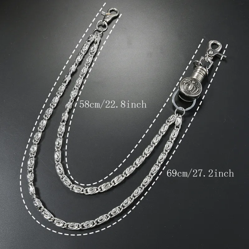 CHRROTA Metal Pants Chains Unisex-1