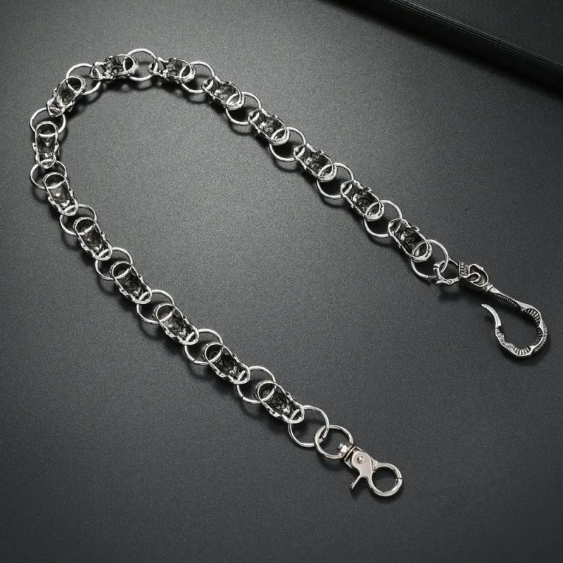 CHRROTA Metal Pants Chains Men's-2