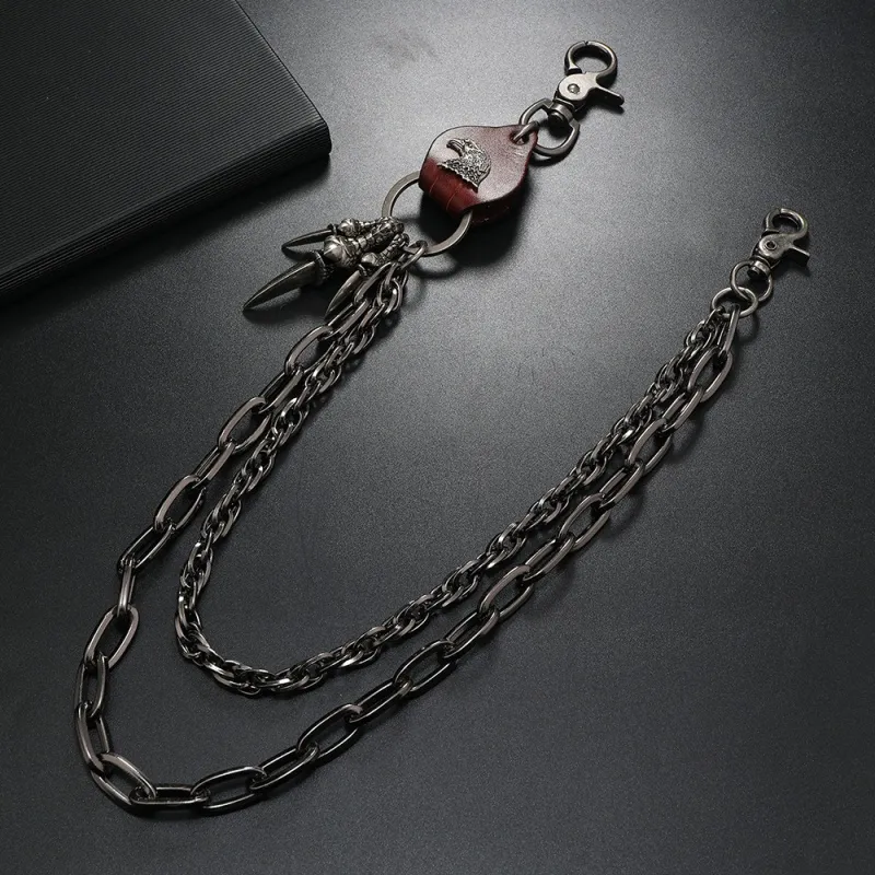 CHRROTA Metal Pants Chains Unisex-4