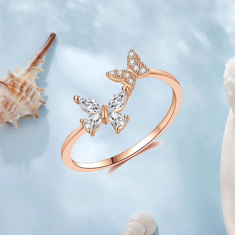 CHRROTA 925 Sterling Silver Rings Women's-2