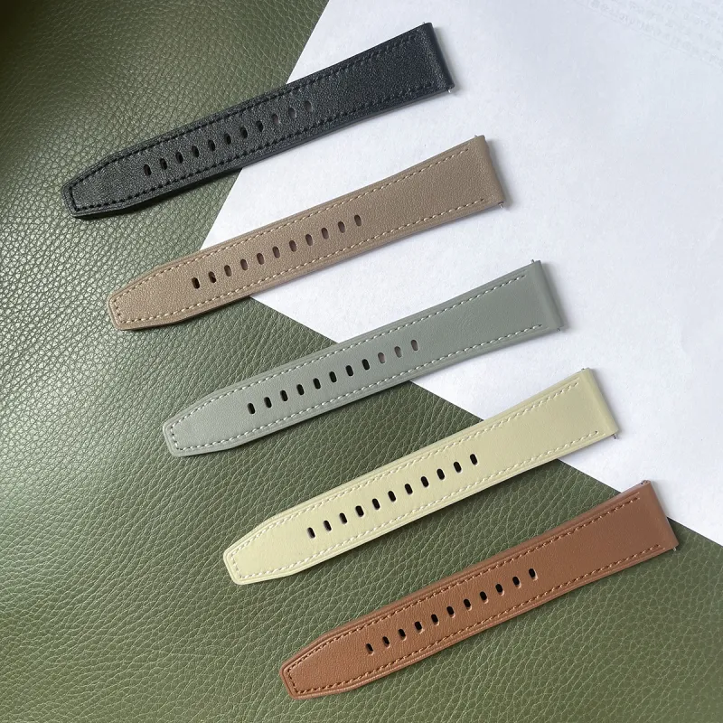 CHRROTA Watch Band Huawei Compatibility Genuine Leather Material-3