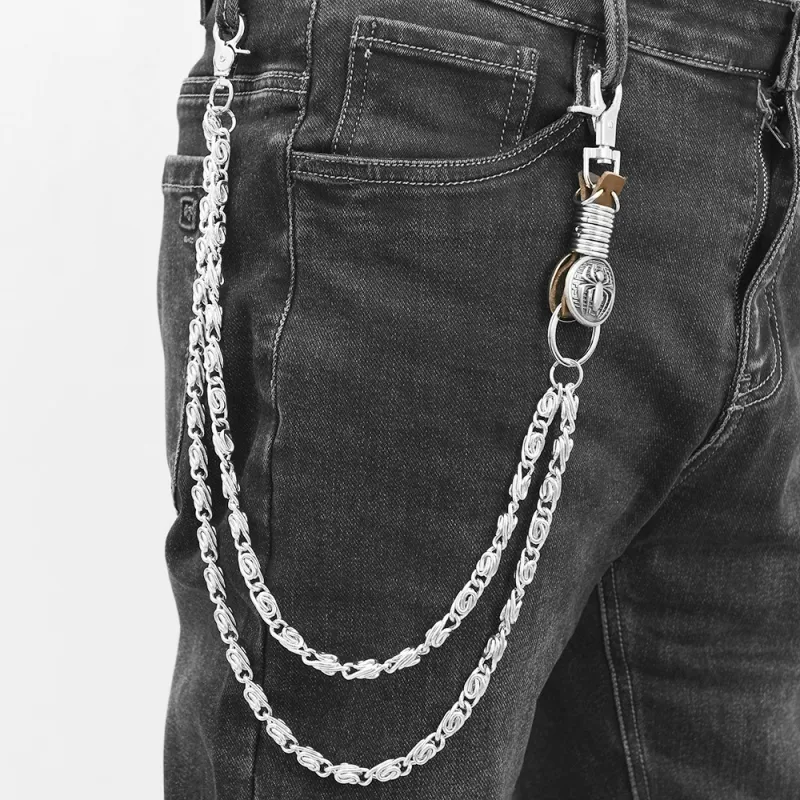CHRROTA Metal Pants Chains Unisex-5