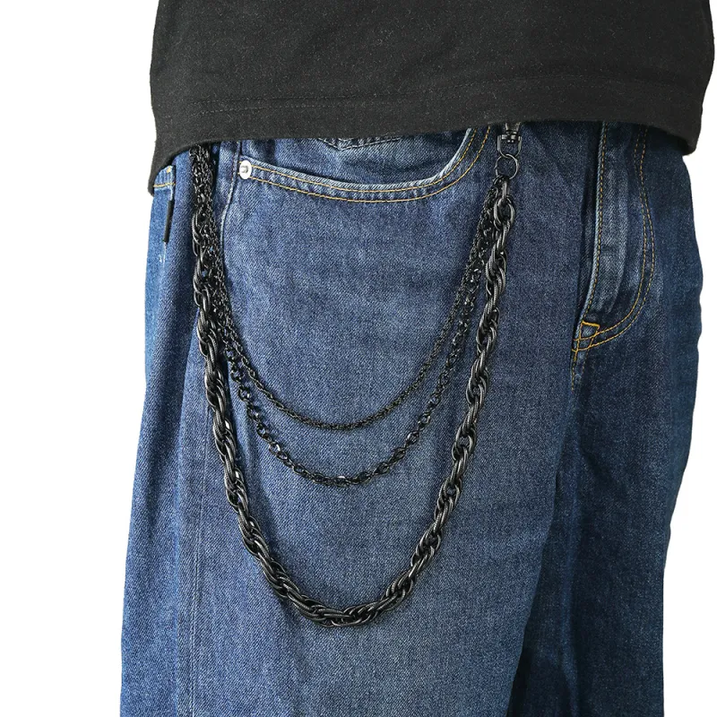 CHRROTA Metal Pants Chains Unisex-4