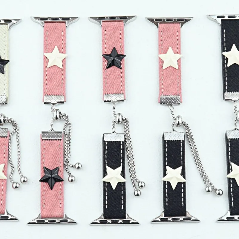 CHRROTA Watch Band Apple Compatibility Denim Material-2
