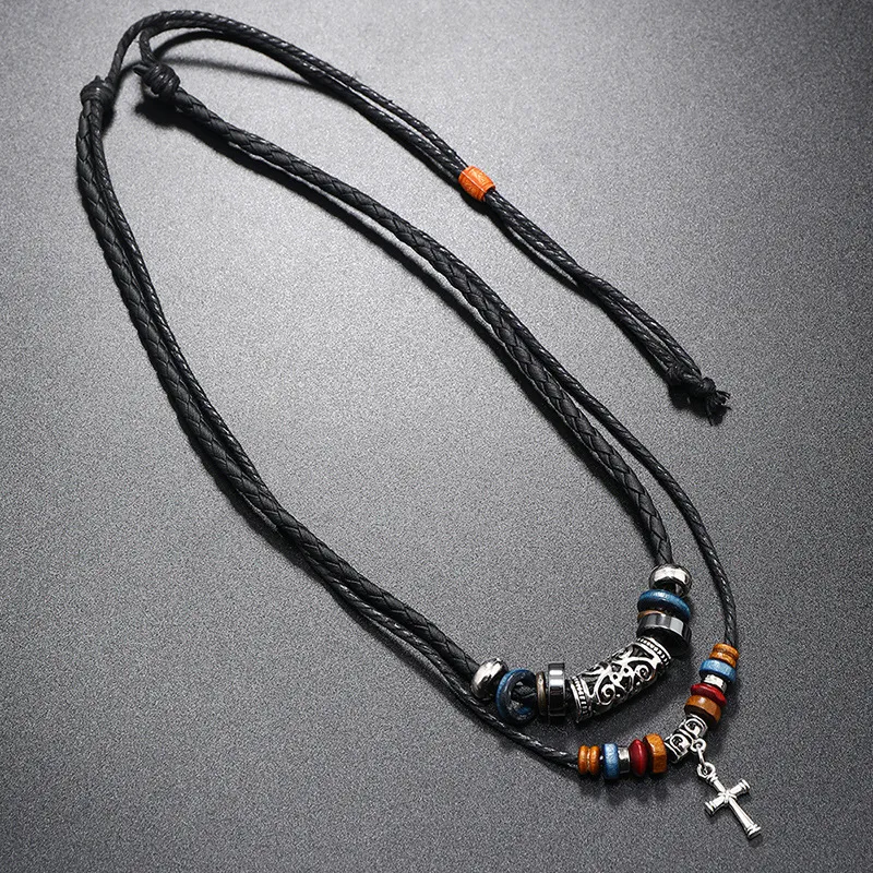 CHRROTA Leather Necklaces Unisex-3